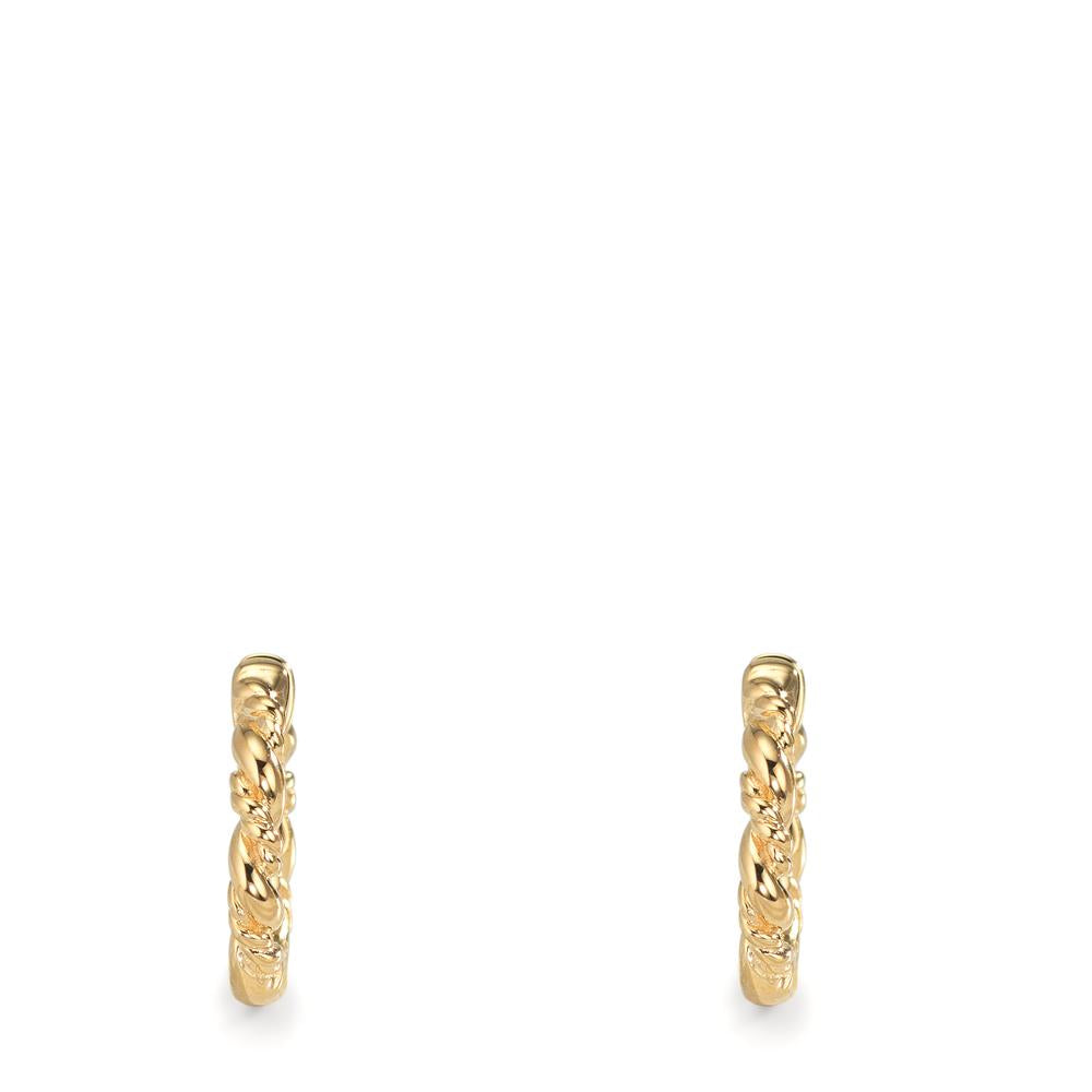 Scharnier oorringen creolen 375/9K geel goud