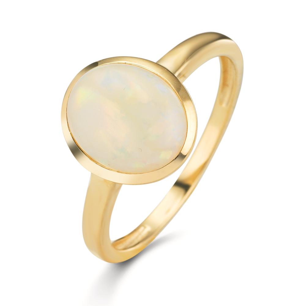 Ring 375/9K geel goud Opaal