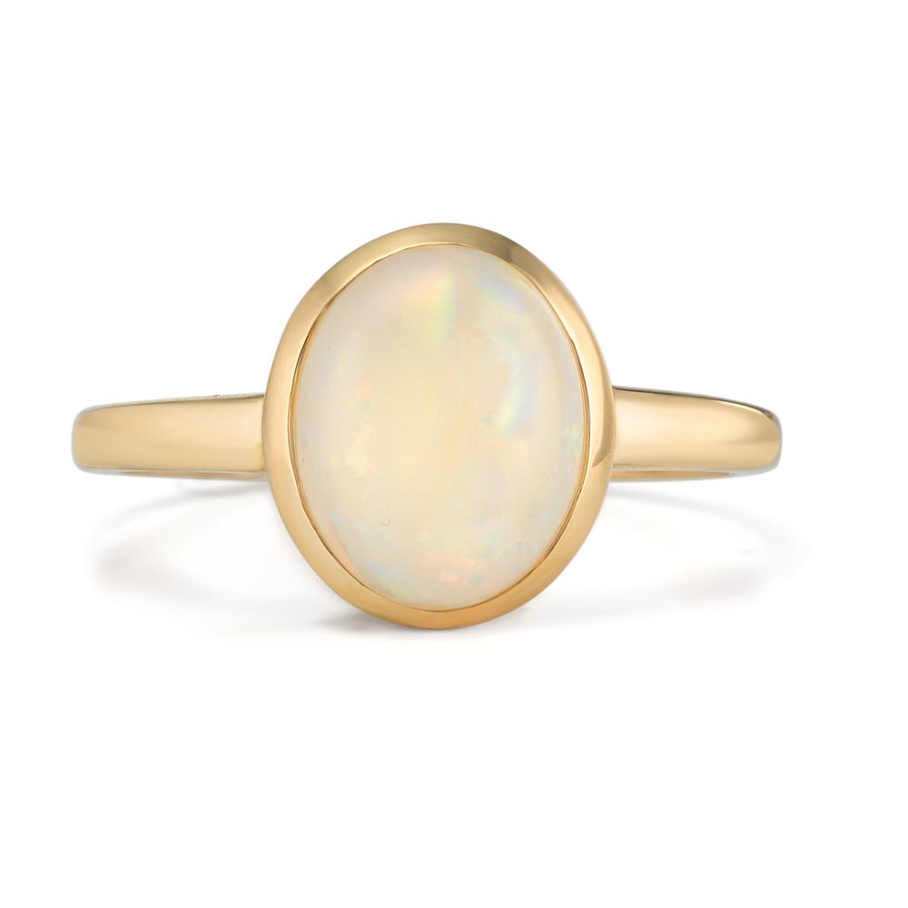 Ring 375/9K geel goud Opaal
