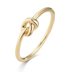 Ring 375/9K geel goud Knooppunt