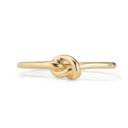 Ring 375/9K geel goud Knooppunt