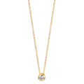 Collier 750/18K geel goud Diamant 0.05 ct, w-si 42-45 cm