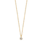 Collier 750/18K geel goud Diamant 0.03 ct, w-si 42-45 cm