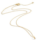 Collier 750/18K geel goud Diamant 0.03 ct, w-si 42-45 cm