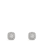 Oorknoppen 750/18K witgoud Diamant 0.18 ct, w-si Ø5 mm