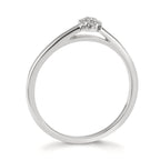 Ring 750/18K witgoud Diamant 0.06 ct, 7 Steen, w-si