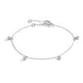 Armband 750/18K witgoud Diamant 0.24 ct, 28 Steen, w-si