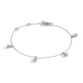 Armband 750/18K witgoud Diamant 0.32 ct, 36 Steen, w-si 16-19 cm