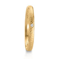 Partnerring 750/18K geel goud Diamant 0.014 ct, w-si