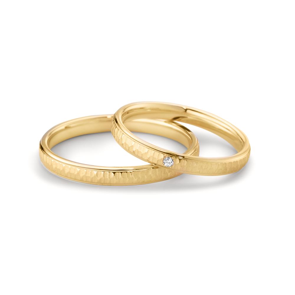 Partnerring 750/18K geel goud