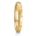 Partnerring 750/18K geel goud Diamant 0.014 ct, w-si