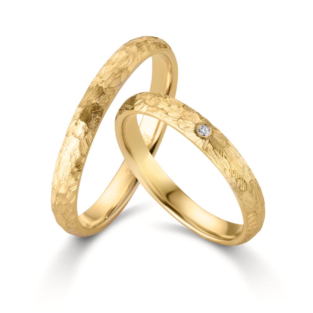 Partnerring 750/18K geel goud