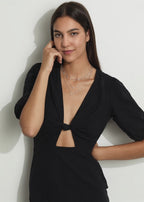 Collier Zilver Zirkonia Gerhodineerd 40-45 cm