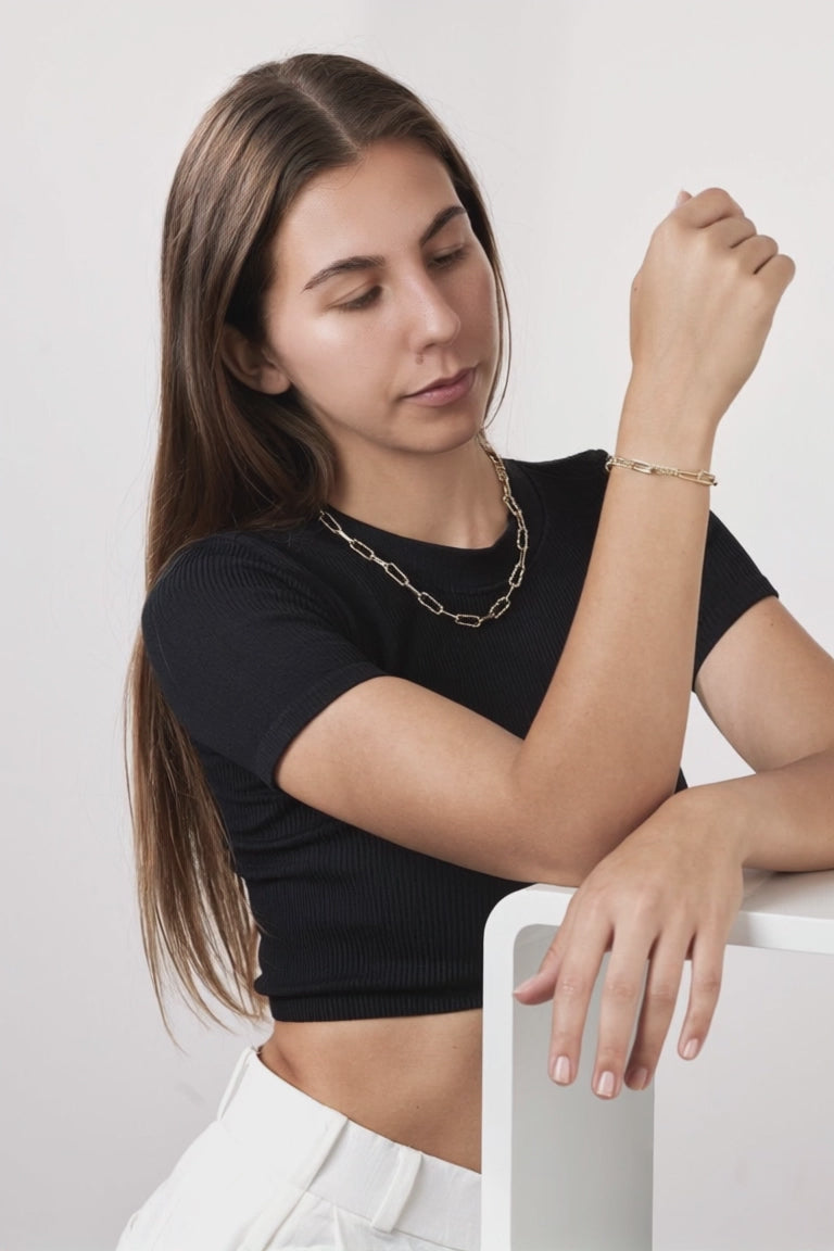 Armband Roestvrijstaal Geel IP-gecoat
