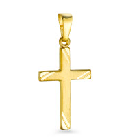 Hanger 750/18 krt geel goud Kruis