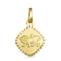 Hanger 750/18 krt geel goud Sterrenbeeld Leeuw