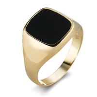 Ring 375/9 krt geel goud Onyx