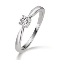 Solitaire ring 950 Platina Diamant 0.25 ct, w-si